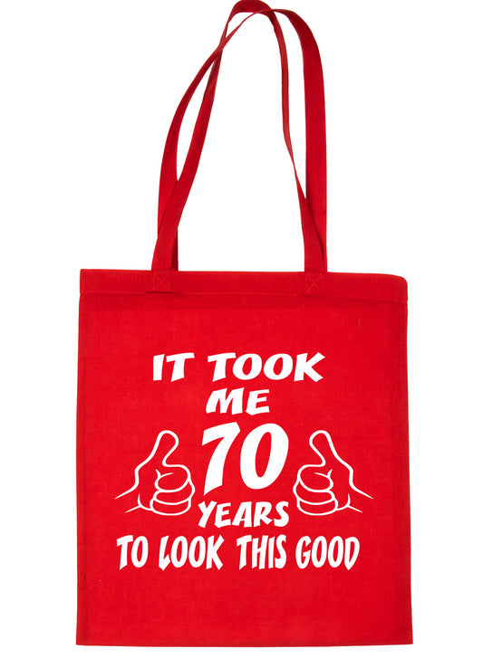 Birthday It Took 70 Years To Look This Good Shopping Tote Bag Ladies Gift