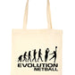 Evolution Of Netball Shopping Tote Bag Ladies Gift