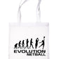 Evolution Of Netball Shopping Tote Bag Ladies Gift