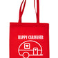 Happy Caravaner Camping Holiday Funny Reusable Shopping Tote Bag