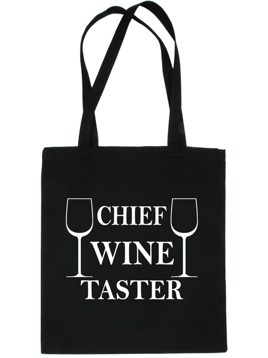 Chief Wine Taster Drinking Funny Reusable Shopping Tote Bag