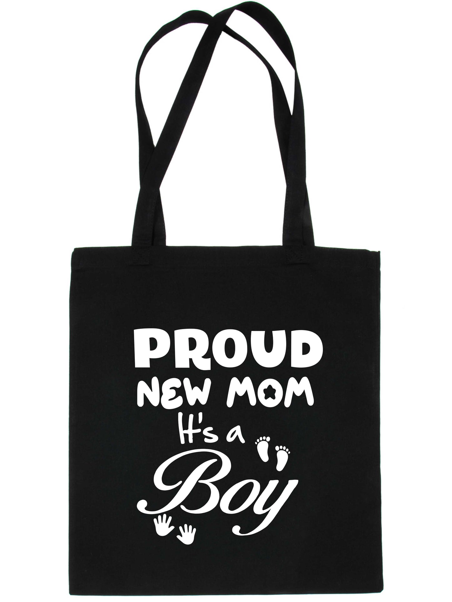 Proud New Mom-It's A Boy New Baby Ladies Reusable Shopping Tote Bag