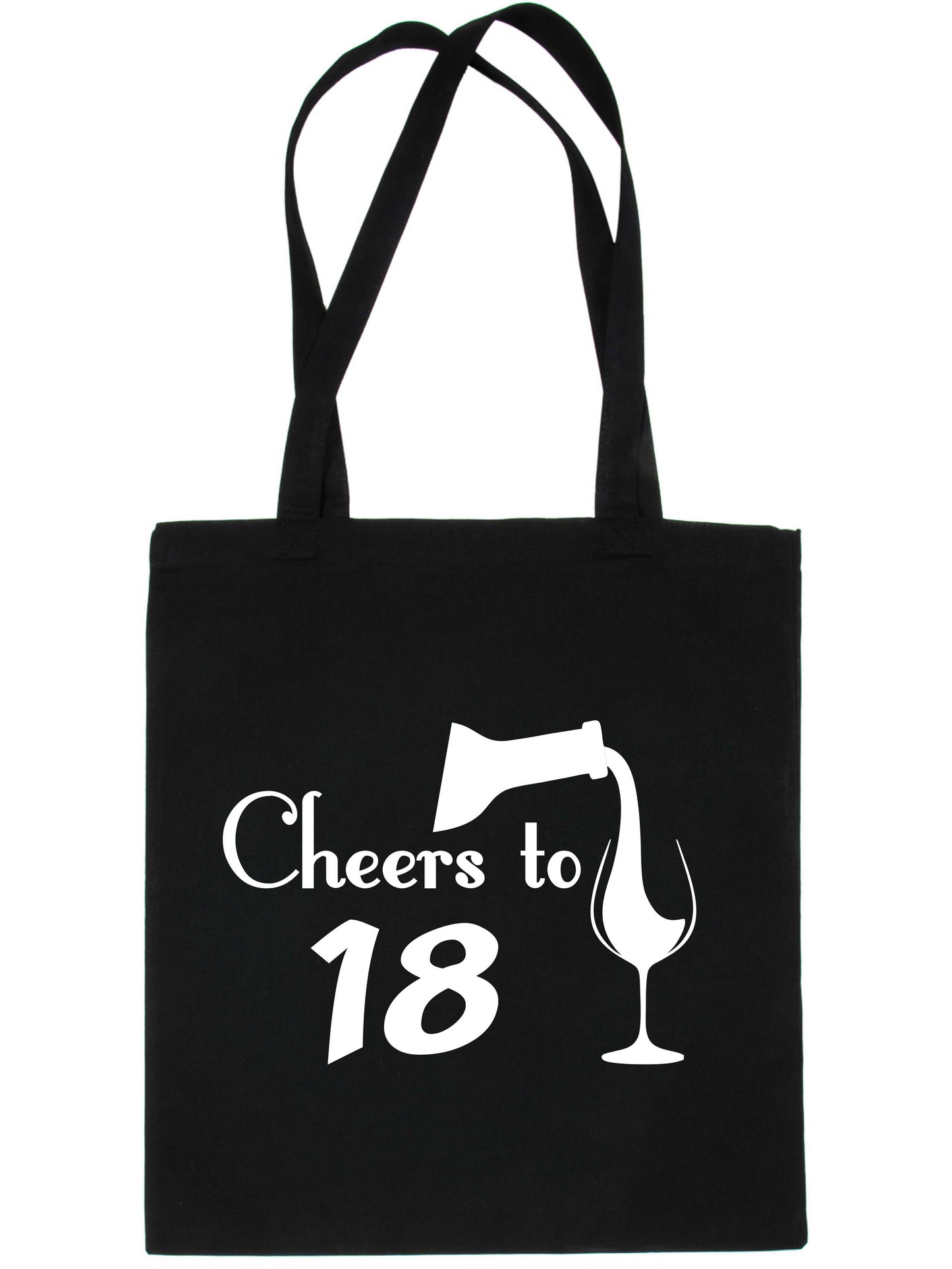Cheers to Being 18 Birthday Gift For 18 Year Old Reusable Shopping Tote Bag