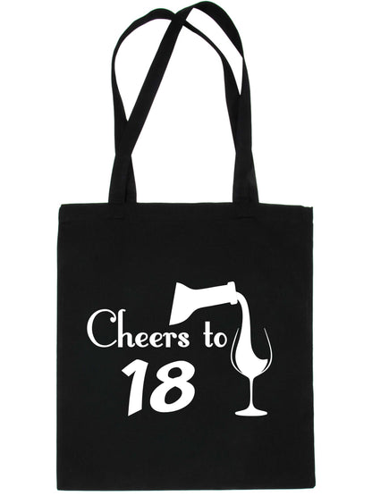 Cheers to Being 18 Birthday Gift For 18 Year Old Reusable Shopping Tote Bag