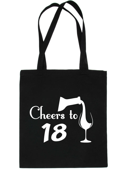 Cheers to Being 18 Birthday Gift For 18 Year Old Reusable Shopping Tote Bag