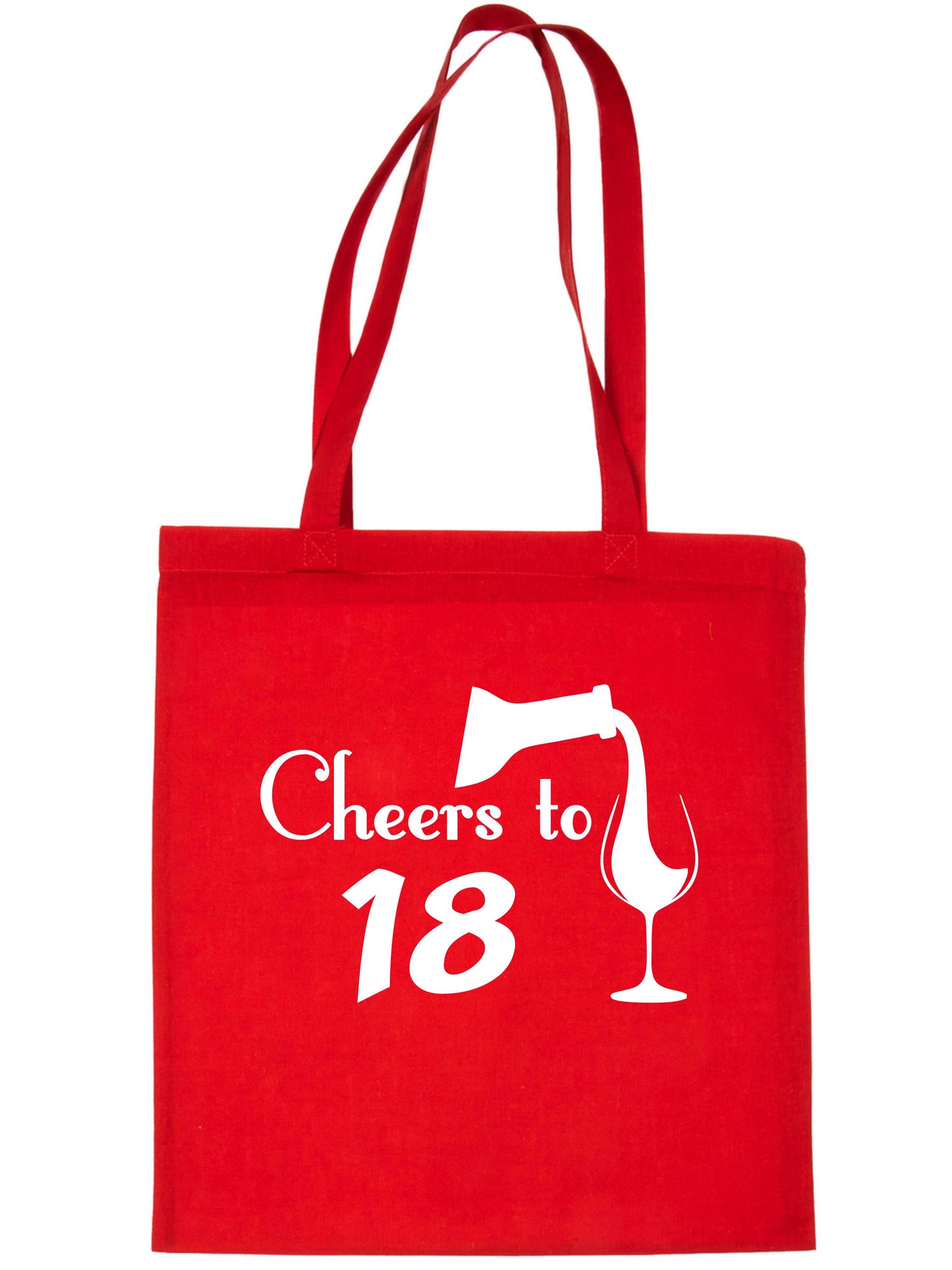 Cheers to Being 18 Birthday Gift For 18 Year Old Reusable Shopping Tote Bag
