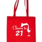 Cheers to Being 21 Birthday Gift For 21 Year Old Reusable Shopping Tote Bag