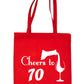 Cheers to Being 70 Birthday Gift For 70 Year Old Reusable Shopping Tote Bag