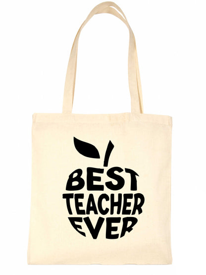 Best Teacher Evers School Leavers Funny Ladies Reusable Shopping Tote Bag