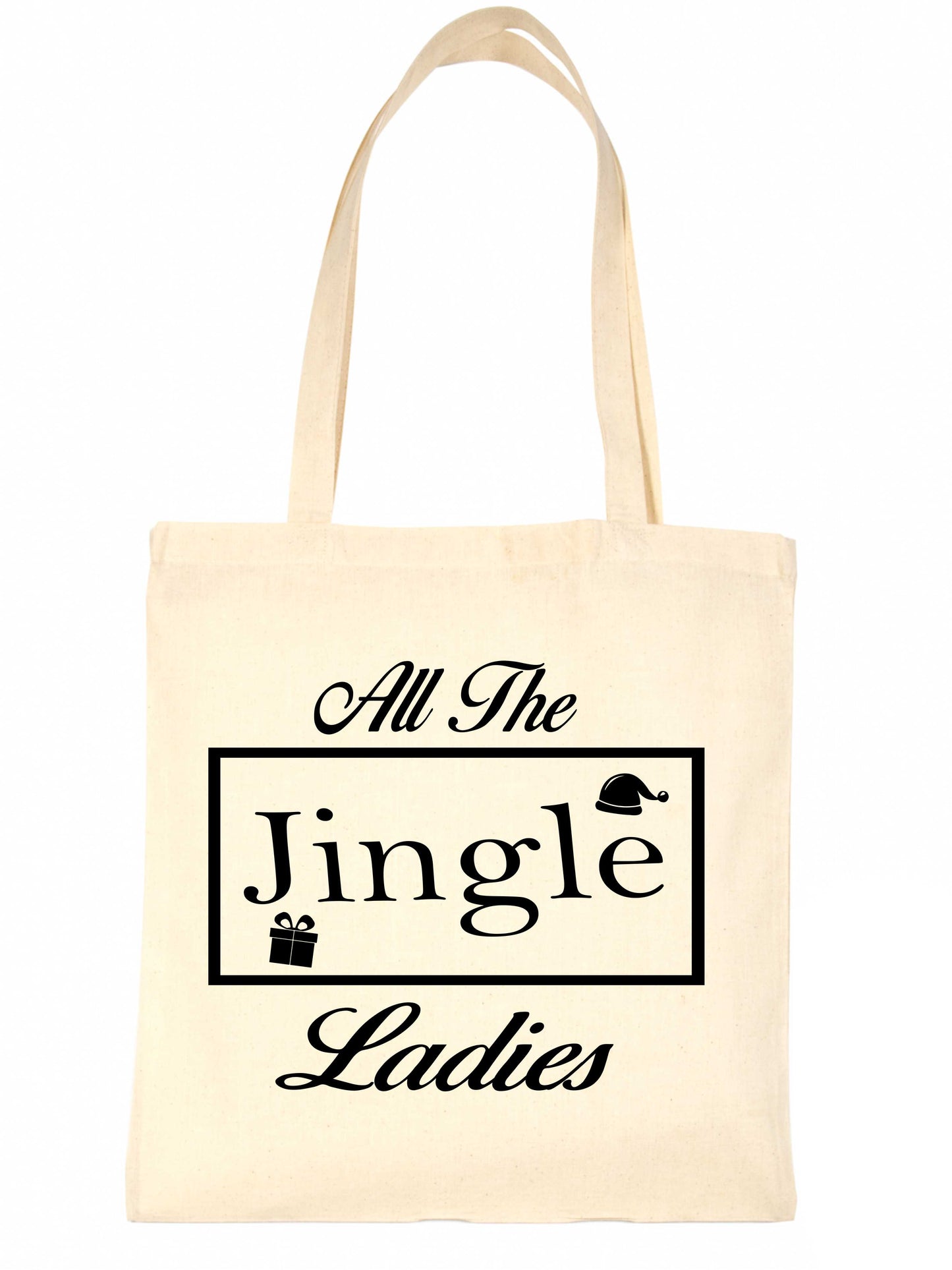 All The Jingle Ladies Christmas Funny Reusable Shopping Tote Bag