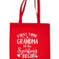 First Time Grandma Nan Funny Bag For Life Shopping Tote Bag