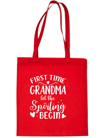 First Time Grandma Nan Funny Bag For Life Shopping Tote Bag