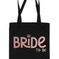 Bride To Be In Rose Gold Print Hen Party Wedding Gift Resuable Shopping Bag