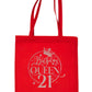 Birthday Queen 21 In Rose Gold Print 21st Birthday Gift Resuable Shopping Bag
