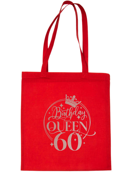 Birthday Queen 60 In Rose Gold Print 60th Birthday Gift Resuable Shopping Bag