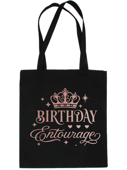 Birthday Entourage In Rose Gold Print Birthday Gift Resuable Shopping Bag