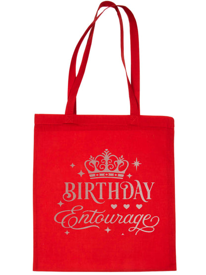 Birthday Entourage In Rose Gold Print Birthday Gift Resuable Shopping Bag