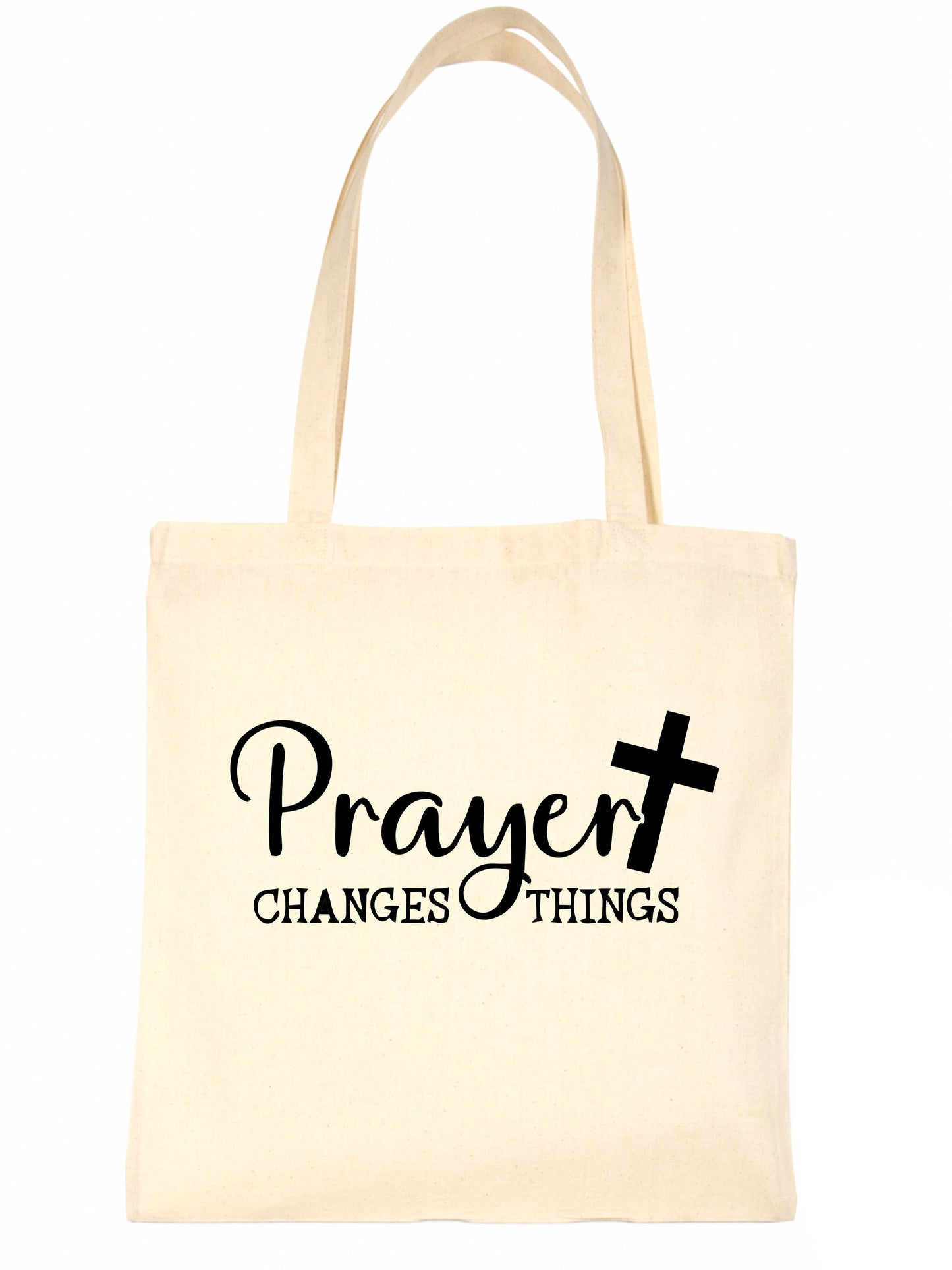 Prayer Changes Things Religious Church Fete Worship Tote Bag Shopping Bag