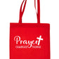 Prayer Changes Things Religious Church Fete Worship Tote Bag Shopping Bag