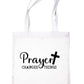 Prayer Changes Things Religious Church Fete Worship Tote Bag Shopping Bag