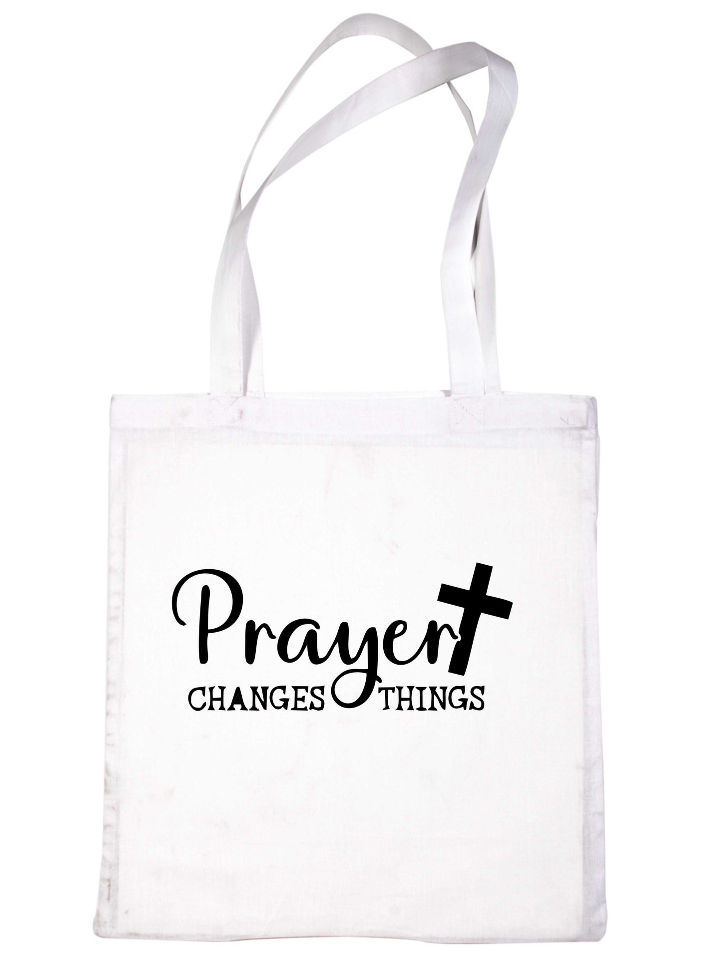Prayer Changes Things Religious Church Fete Worship Tote Bag Shopping Bag