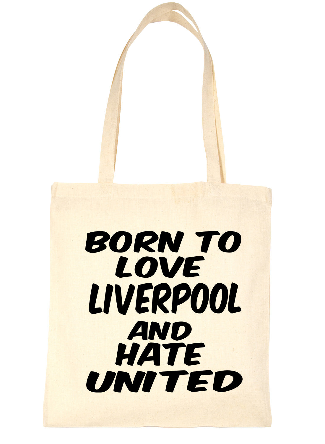 Born To Love Liverpool Football Shopping Tote Bag Ladies Gift