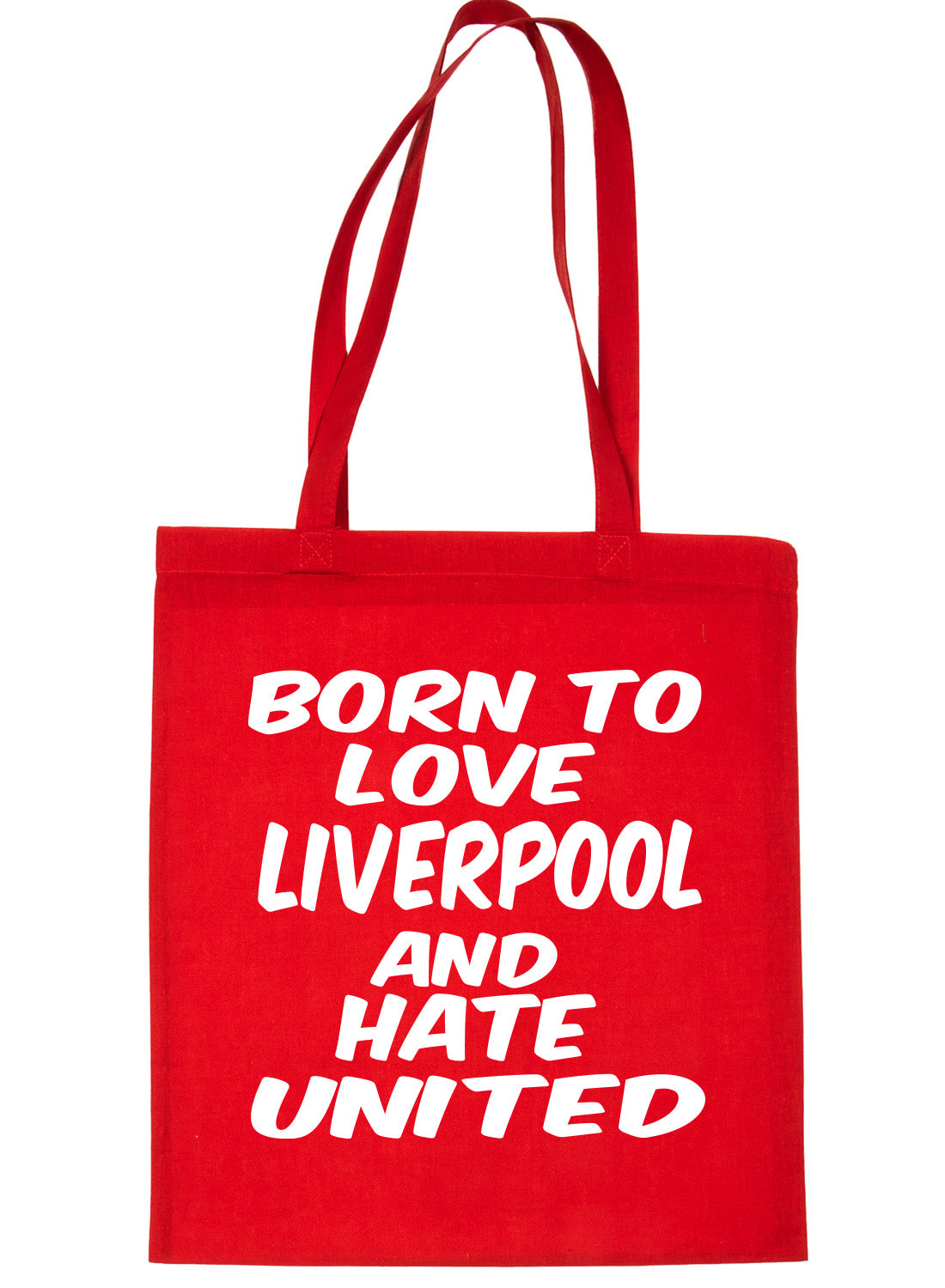 Born To Love Liverpool Football Shopping Tote Bag Ladies Gift