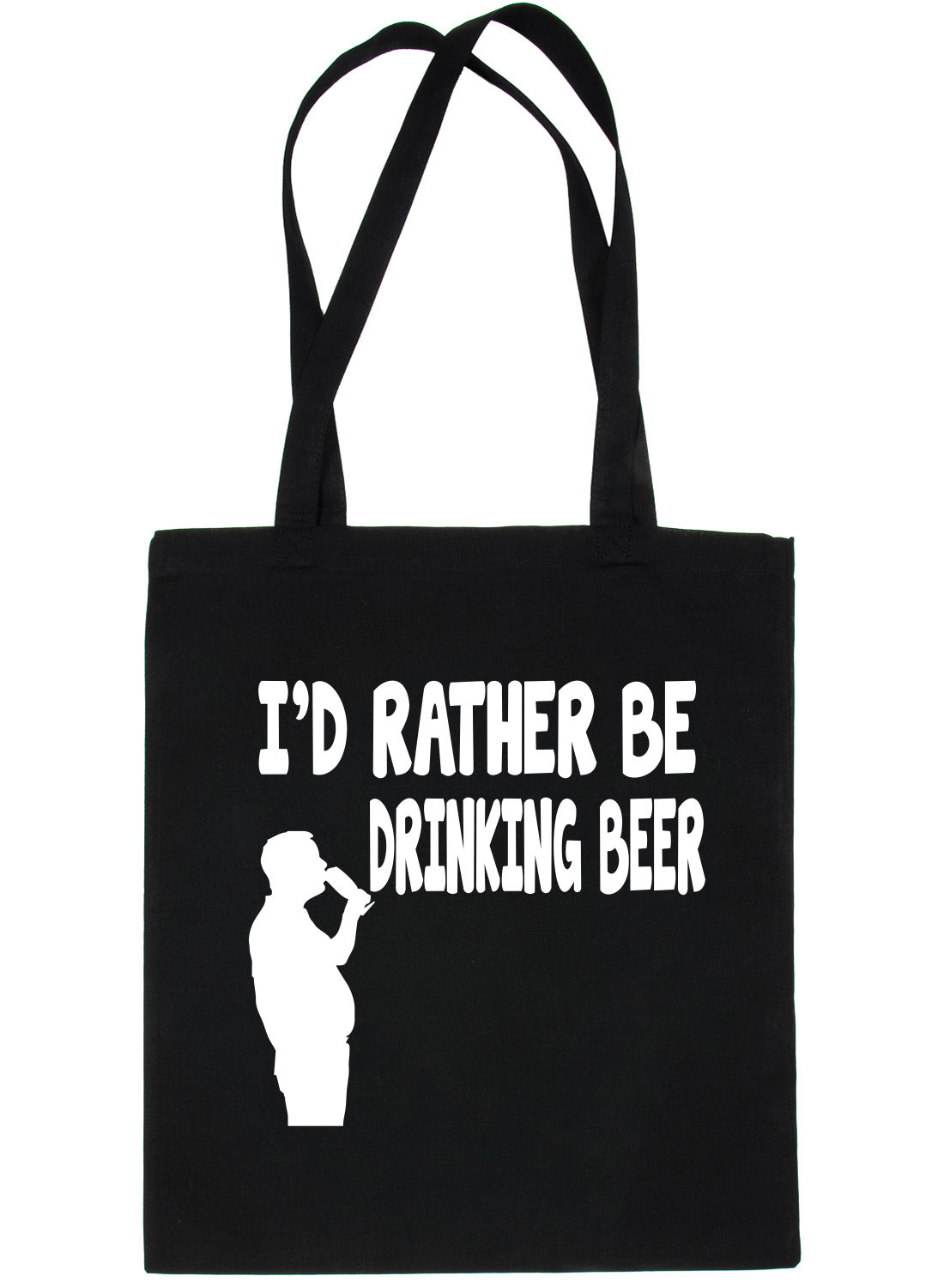 I'd Rather Be Drinking Beer Wine Shopping Tote Bag Ladies Gift