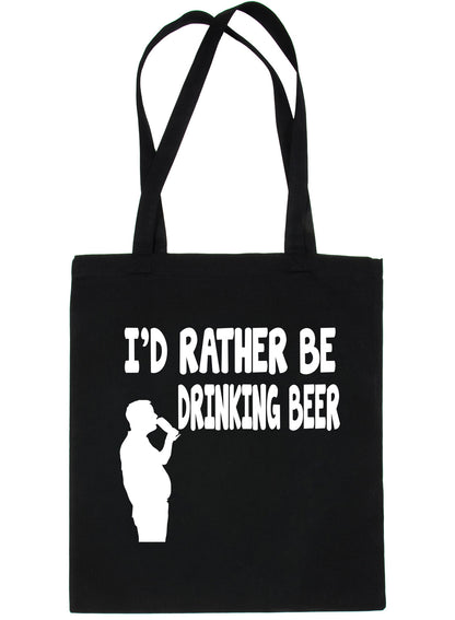 I'd Rather Be Drinking Beer Wine Shopping Tote Bag Ladies Gift
