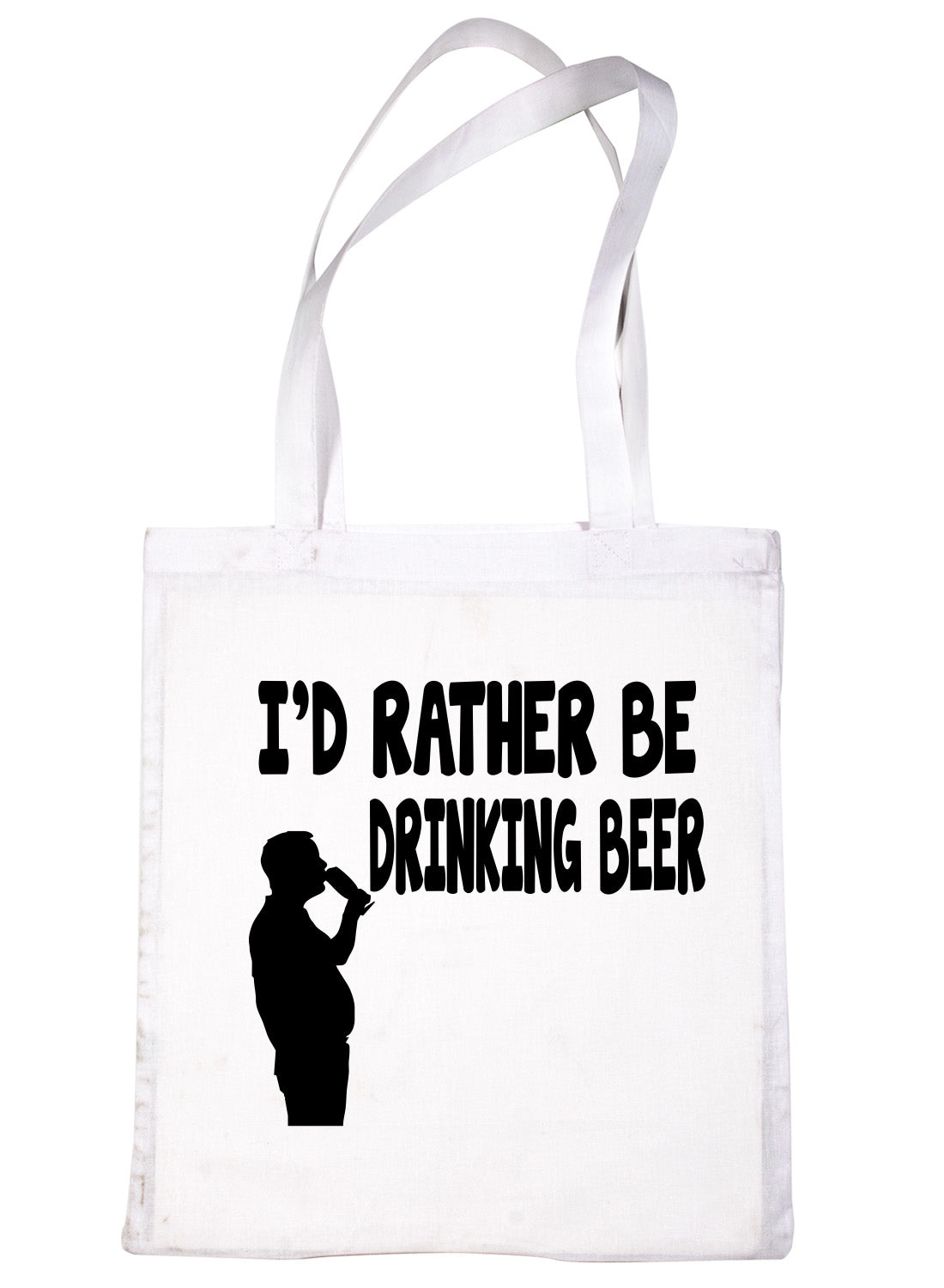 I'd Rather Be Drinking Beer Wine Shopping Tote Bag Ladies Gift