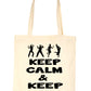 Keep Calm & Dance Disco Ballet Shopping Tote Bag Ladies Gift
