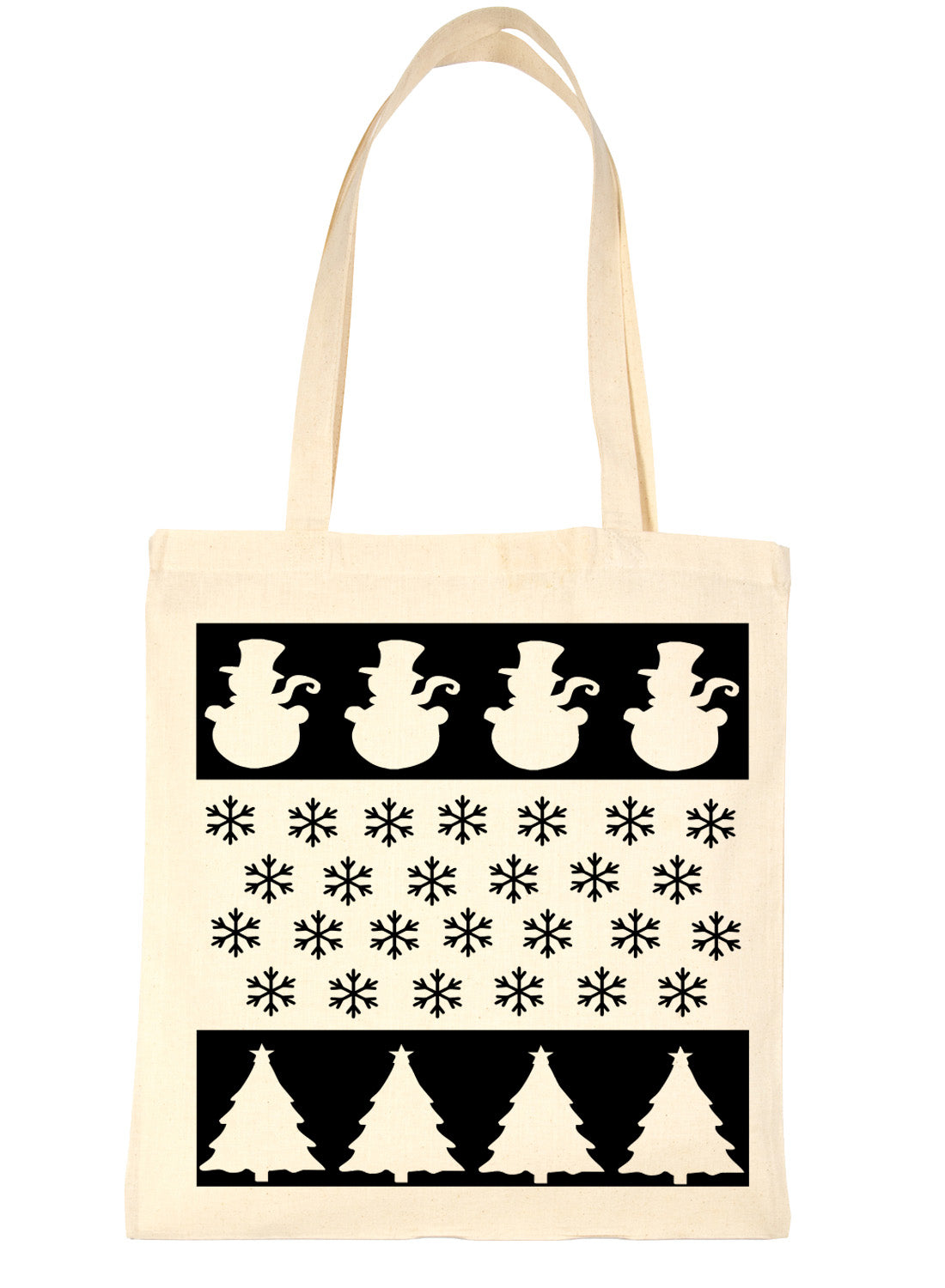 Snowman Father Christmas Santa Claus Shopping Tote Bag Ladies Gift