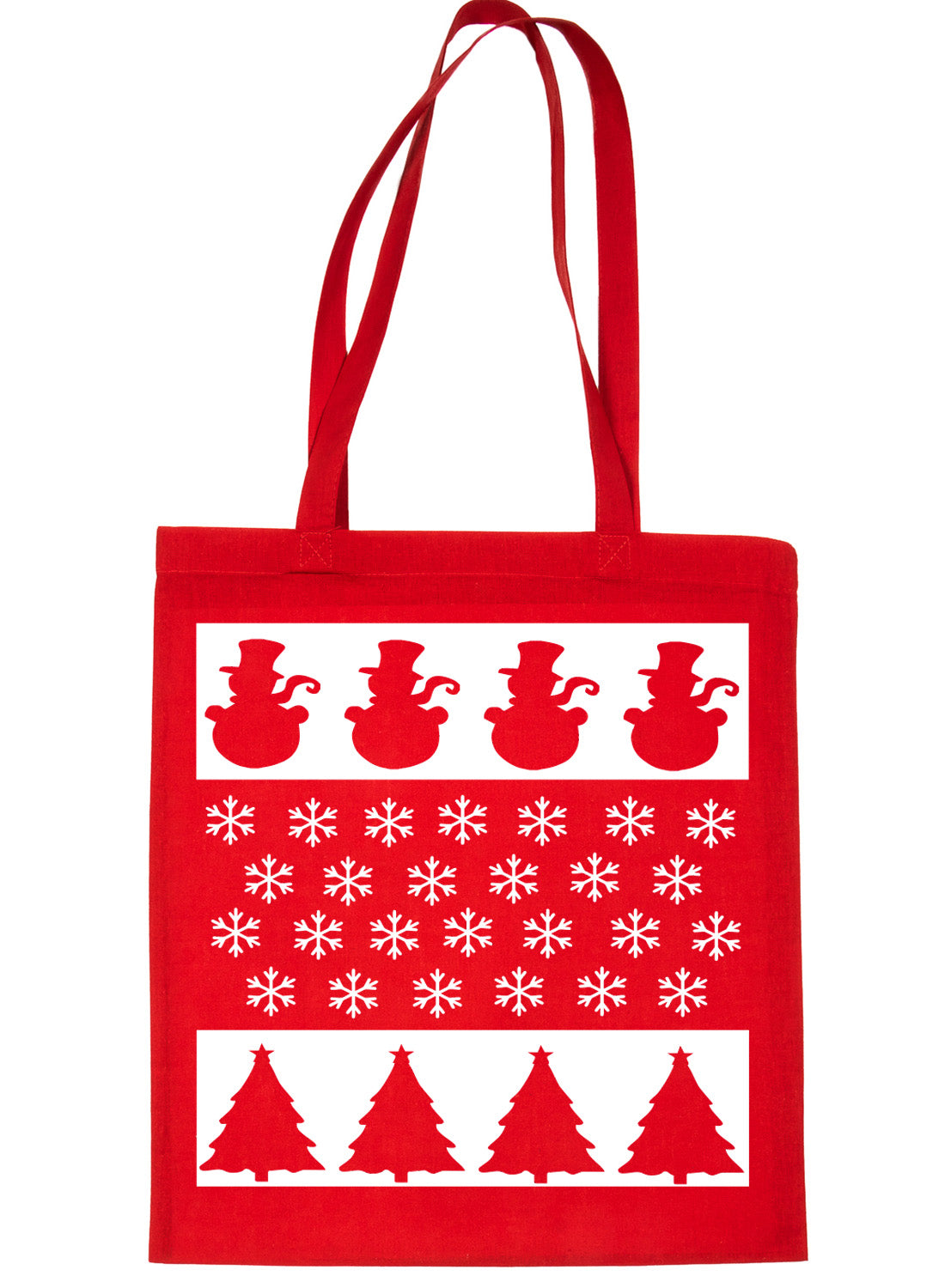 Snowman Father Christmas Santa Claus Shopping Tote Bag Ladies Gift