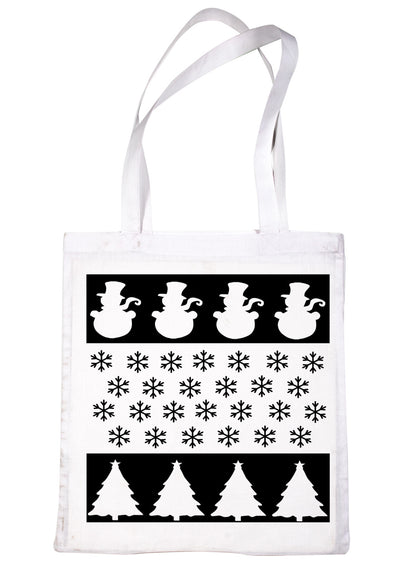 Snowman Father Christmas Santa Claus Shopping Tote Bag Ladies Gift