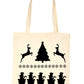 Reindeer Father Christmas Santa Claus Shopping Tote Bag Ladies Gift