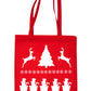 Reindeer Father Christmas Santa Claus Shopping Tote Bag Ladies Gift
