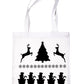 Reindeer Father Christmas Santa Claus Shopping Tote Bag Ladies Gift