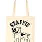 Staffie Bull Terrier Dog Lover Present Shopping Tote Bag Ladies Gift