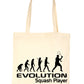 Evolution Of Squash Player Sports Shopping Tote Bag Ladies Gift