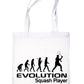 Evolution Of Squash Player Sports Shopping Tote Bag Ladies Gift