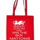 Welsh Rugby Keep Calm & Win The Six Nations Shopping Tote Bag Ladies Gift