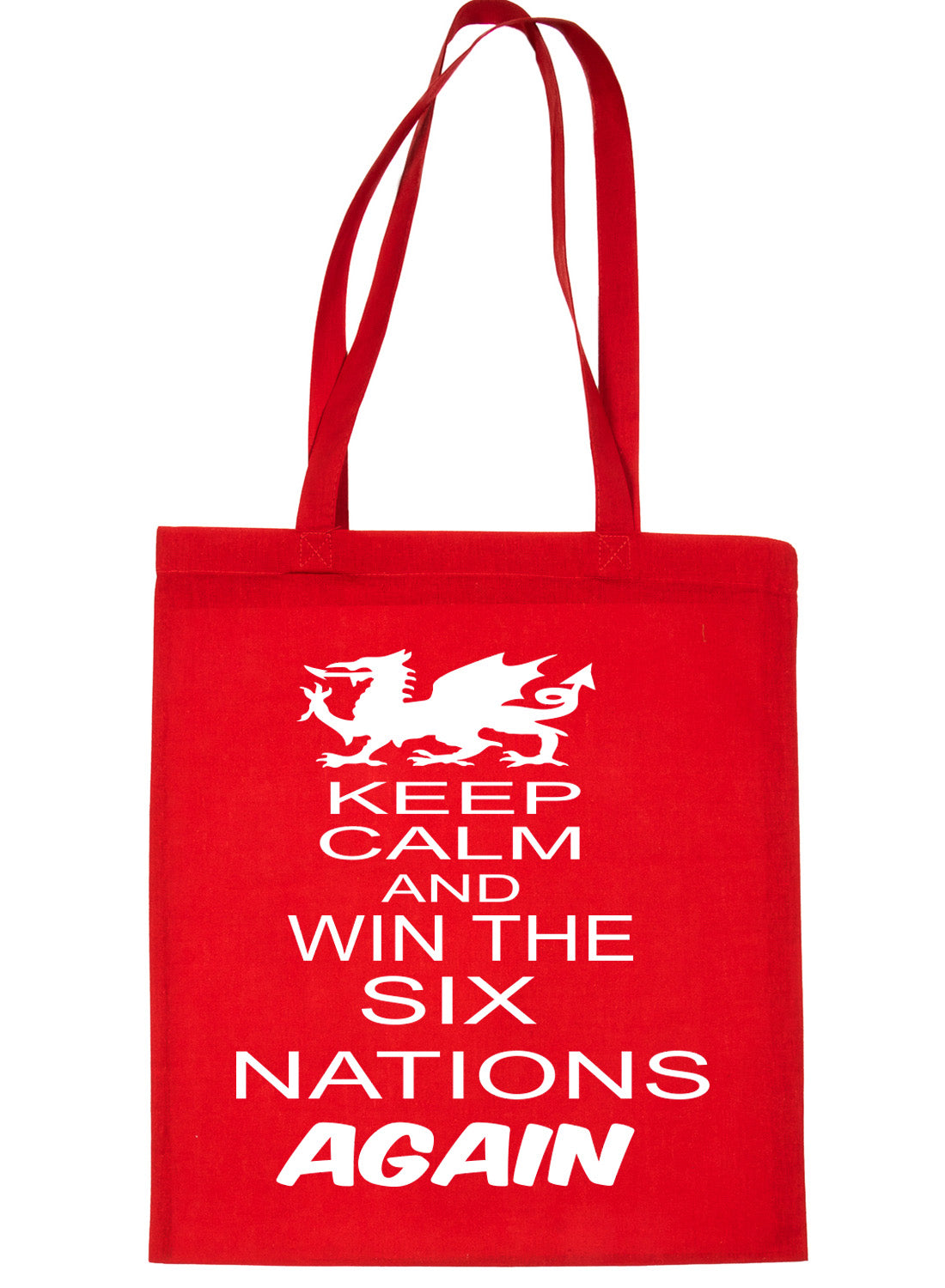 Welsh Rugby Keep Calm & Win The Six Nations Shopping Tote Bag Ladies Gift