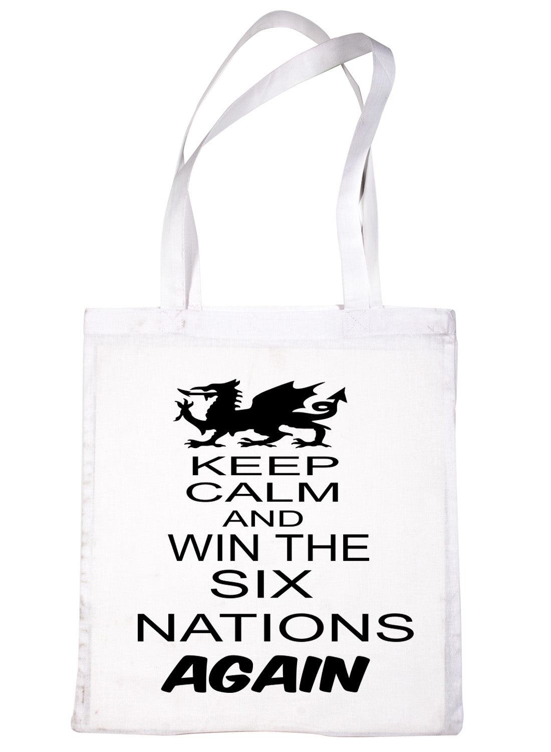 Welsh Rugby Keep Calm & Win The Six Nations Shopping Tote Bag Ladies Gift