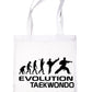 Evolution Of Taekwondo Martial Arts Karate Shopping Tote Bag Ladies Gift