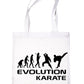 Evolution Of Karate Martial Arts Funny Shopping Tote Bag Ladies Gift