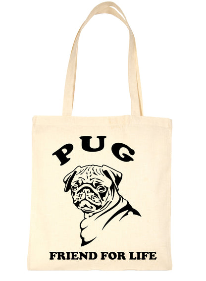 Pug Dog Lover Present Shopping Tote Bag Ladies Gift