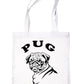 Pug Dog Lover Present Shopping Tote Bag Ladies Gift