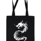 Tribal Dragon Tattoo Style Shopping Tote Bag