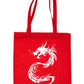Tribal Dragon Tattoo Style Shopping Tote Bag