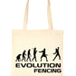 Evolution Of Fencing Funny Shopping Tote Bag Ladies Gift
